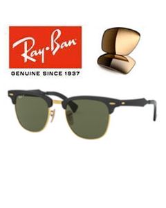 2x Alkuperäiset korvaavat linssit > Ray-Ban 3507 - Clubmaster Aluminium